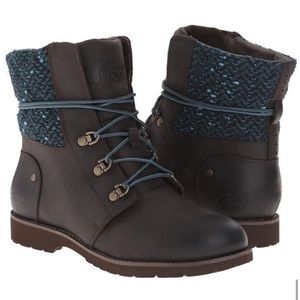 The North Face Ballard Lace Leather Tweed Ankle Boots